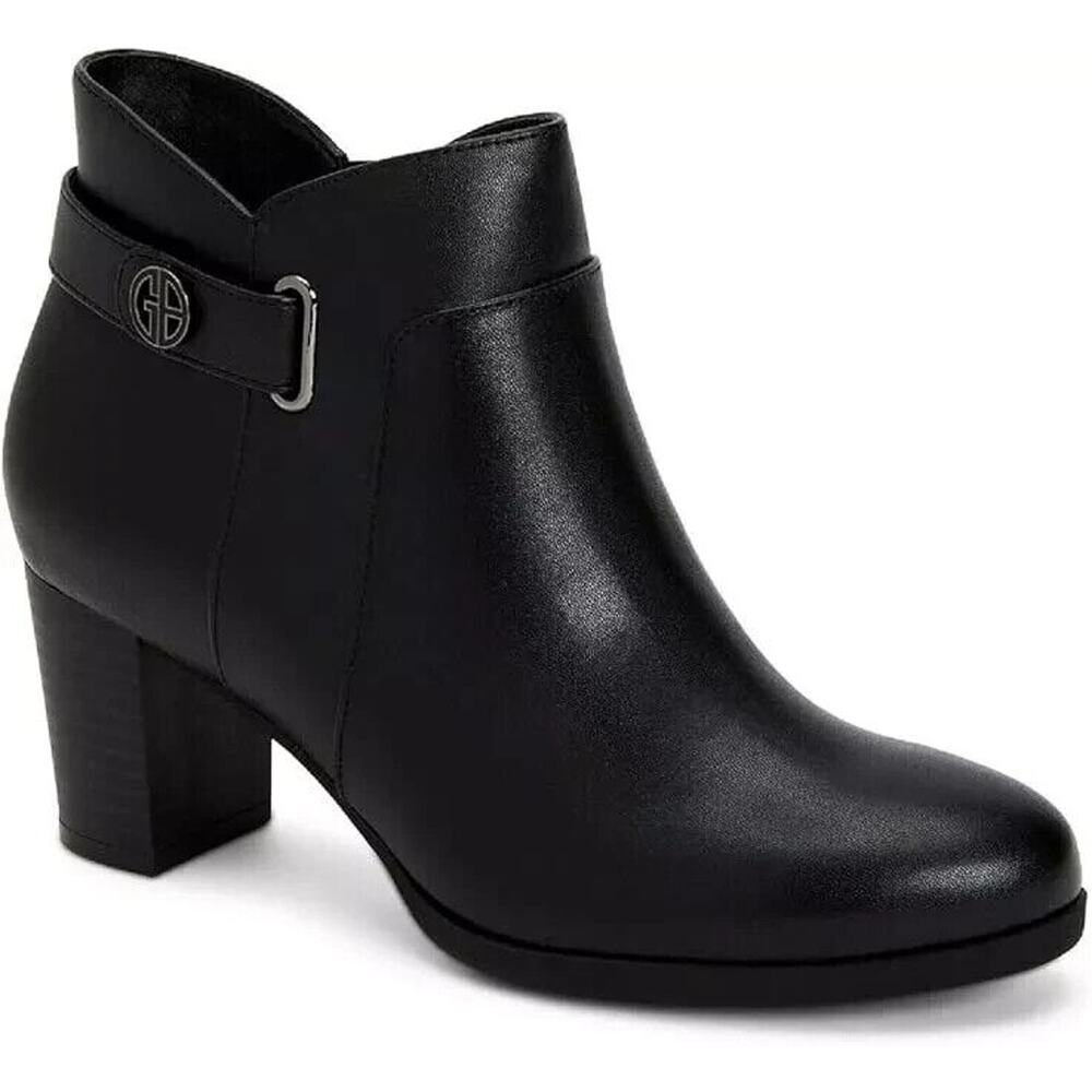 Giani Bernini Women's Artemyss Block Heel Slip on Booties, Black Size 10M